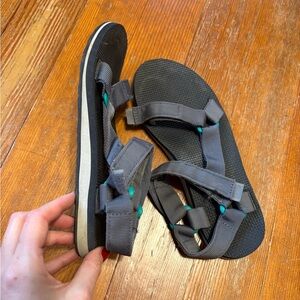 Grey Teva sandals